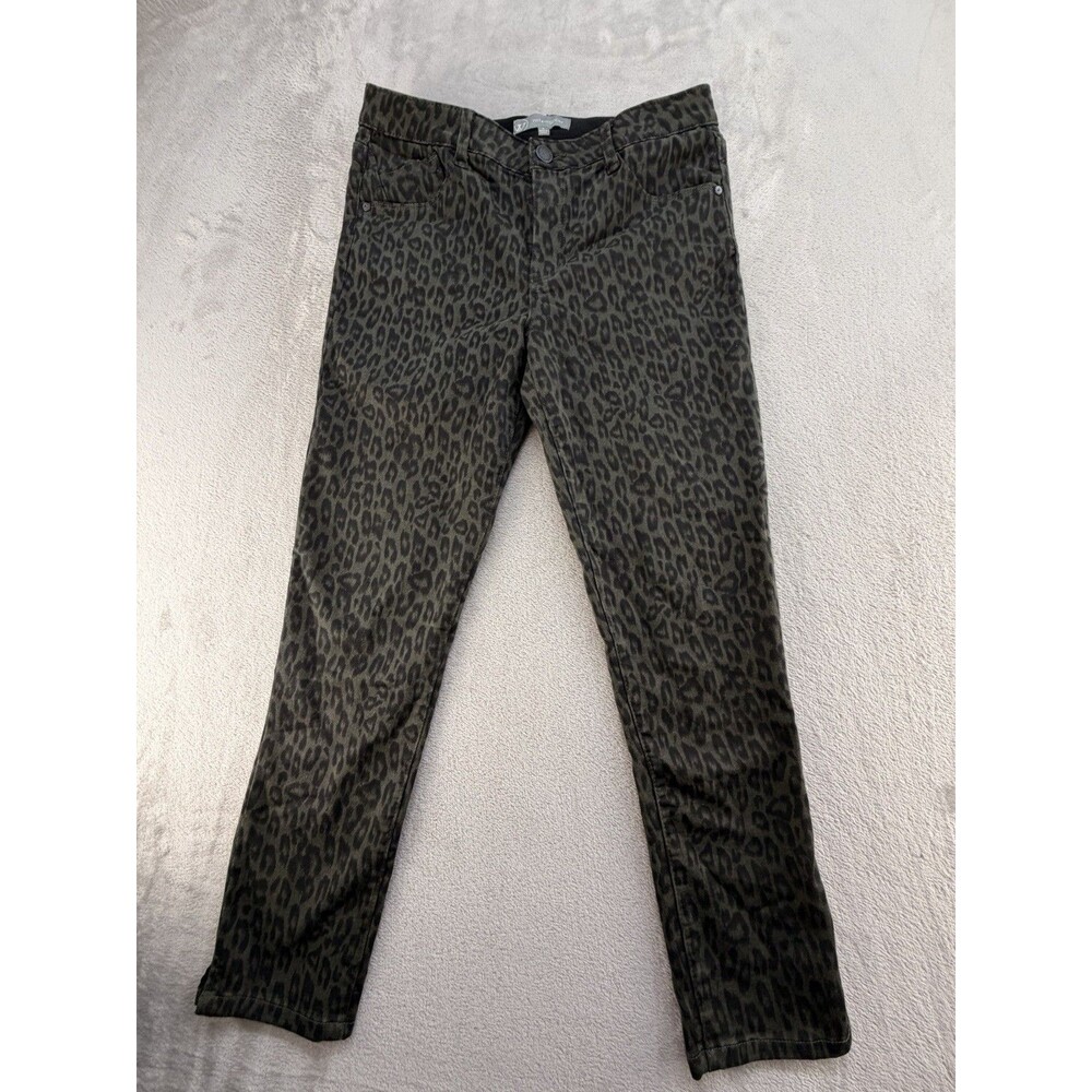 Wit & Wisdom Jeans Pants Womens 8 Black Gray Leopard Ab-solution Stretch